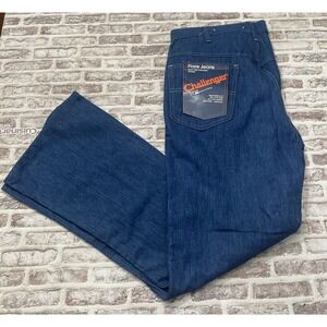 VTG 1970s Kmart Challenger Western Flare Jeans 34x29 New Scovill